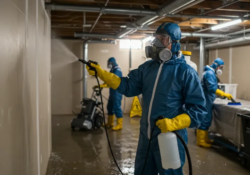 Basement Sanitization and Antimicrobial Treatment process in Pomona, NJ